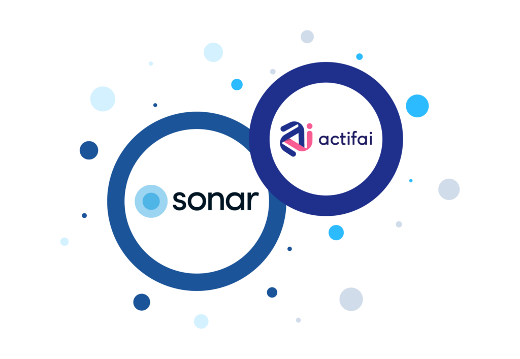 Actifai and Sonar Software Logo Combine for New Partnership