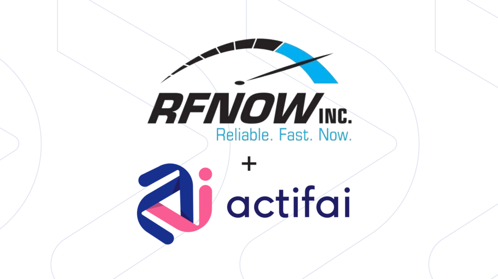 RFNOW & Actifai Logos side by side in customer announcement